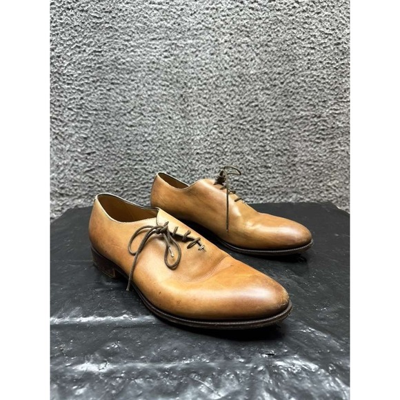 Barneys New York Leather Lace-Up Oxford Dress Shoes Brown‎ Men Size 10 US
